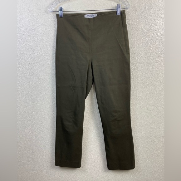 M.M. LAFLUER New York High Rise Cropped Stretch Trouser Career Office Pants sz 4